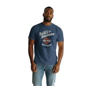 Harley Davidson Biker Arizona Oversized Graphic Tee